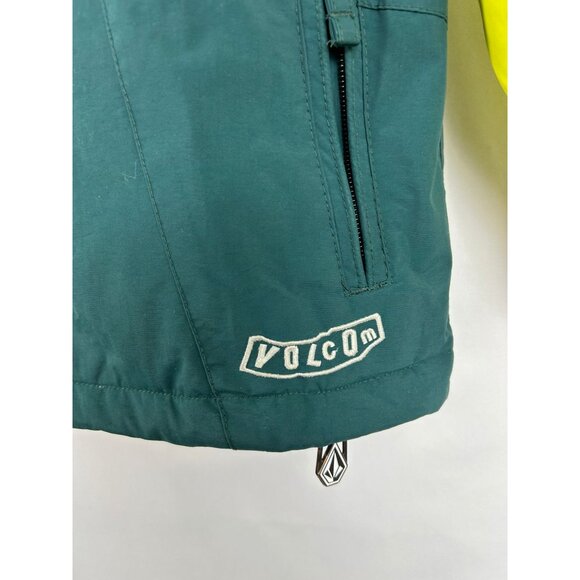 Volcom Industrial Mens S Thermonite 10,000MM Let It Storm Dark Green Snow Jacket - Picture 14 of 16